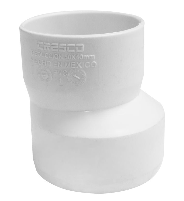 REDUCCION PVC SANITARIA 110 X 50 MM BLANCO CRESCO (Pieza)