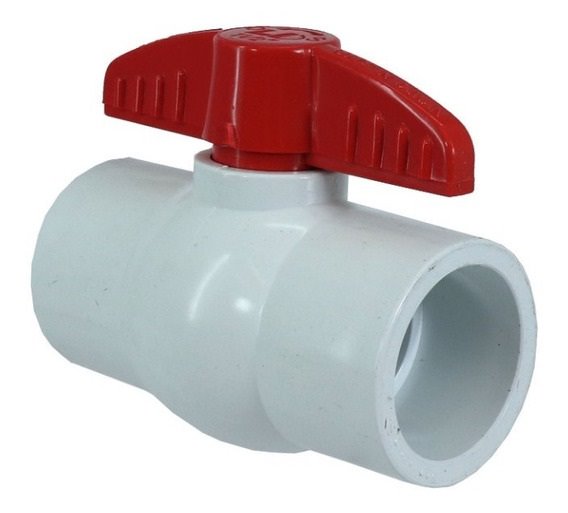 VALV BOLA COMPACTA PVC BCO CEM 1/2" LD VALVE (Pieza)