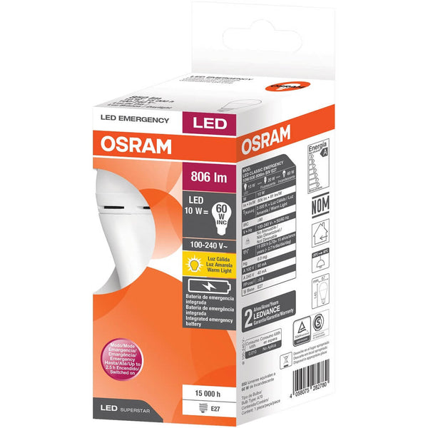 Foco Led Classic Emergency 10W/830 (PIEZA)