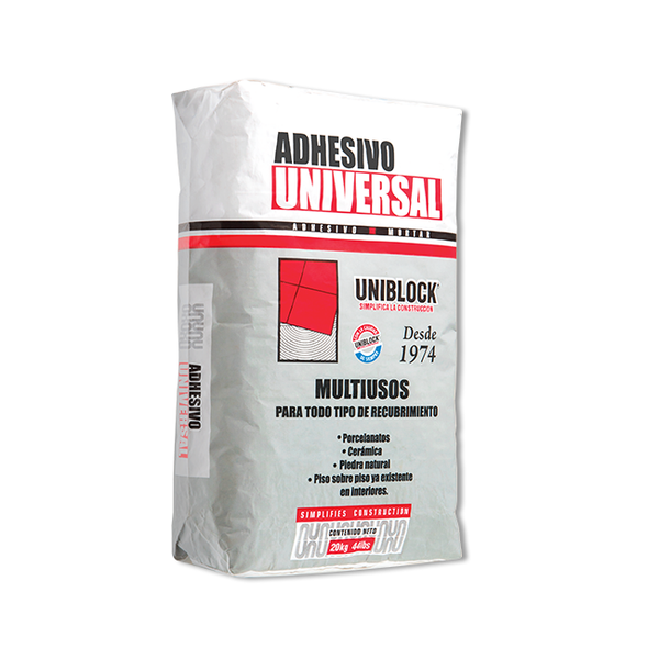 Adhesivo Universal 20 Kg Uniblock (Bulto)